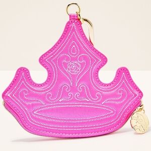Disney Princess Aurora Pink Crown-Shaped Mini Coin Purse Bag NEW Bath Body Works